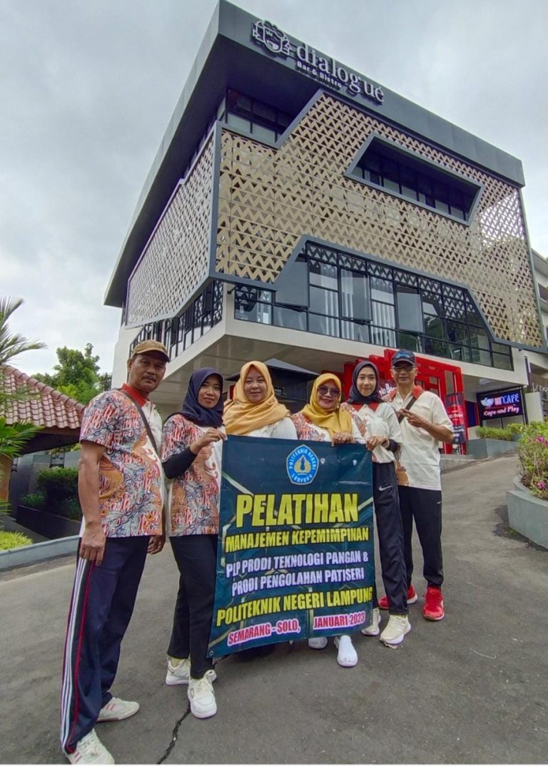 PLP Prodi Patiseri Politeknik Negeri Lampung mengikuti kegiatan Pelatihan manajemen kepempinan di Semarang dan Solo (20-22 Januari 2023).
