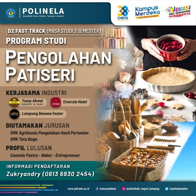 Prodi Pengolahan Patiseri Politeknik Negeri Lampung